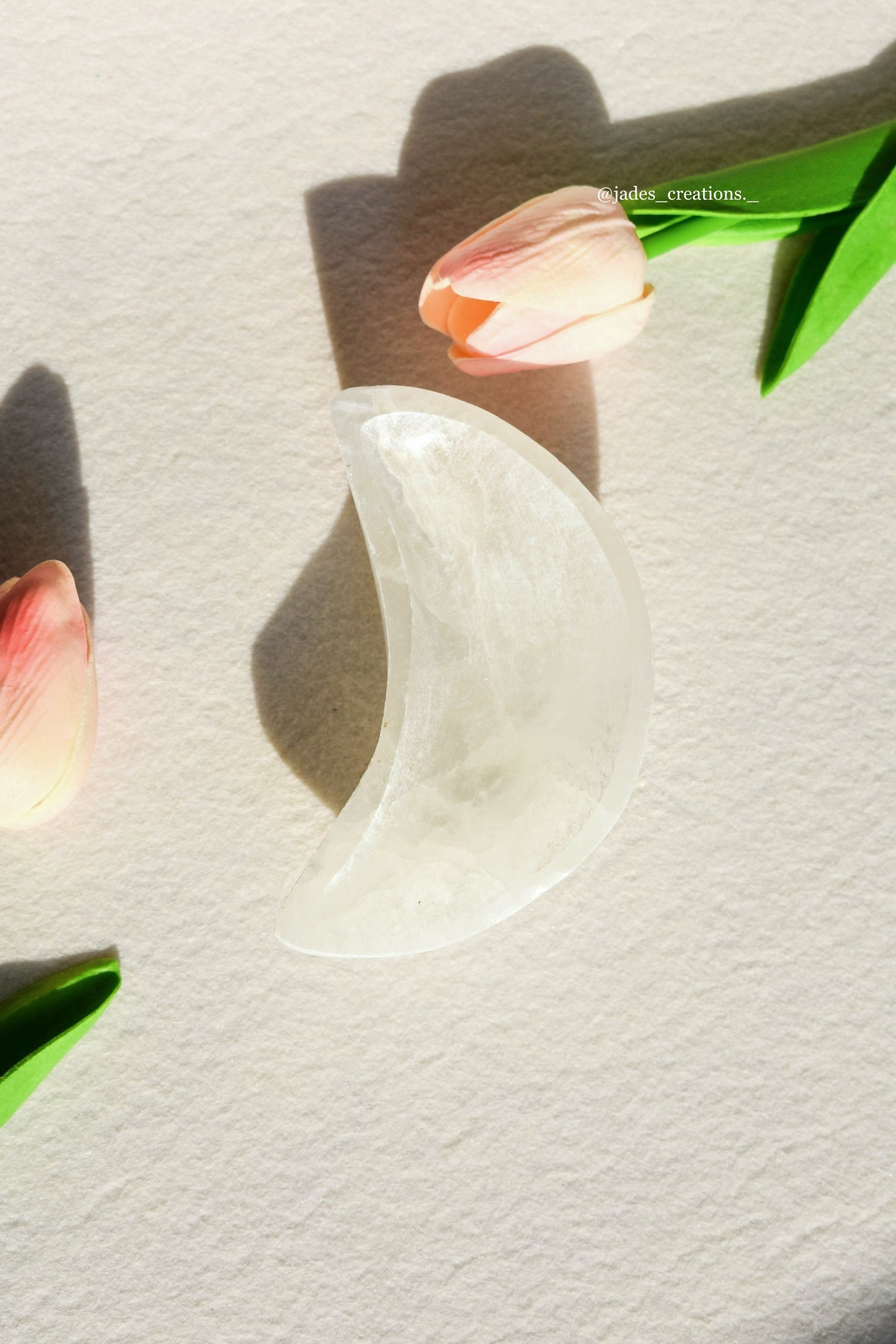 Piattino Luna in Selenite