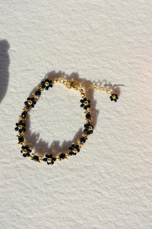 Bracciale margherita Nero