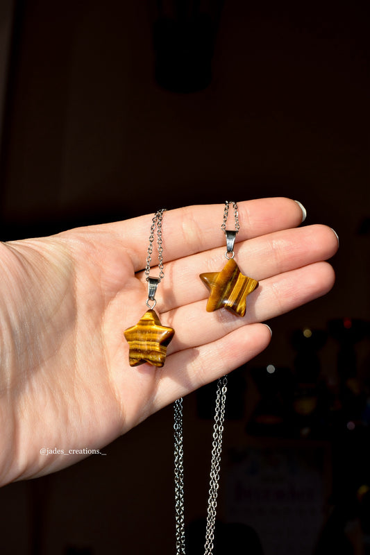 Collana con Stella Occhio di Tigre
