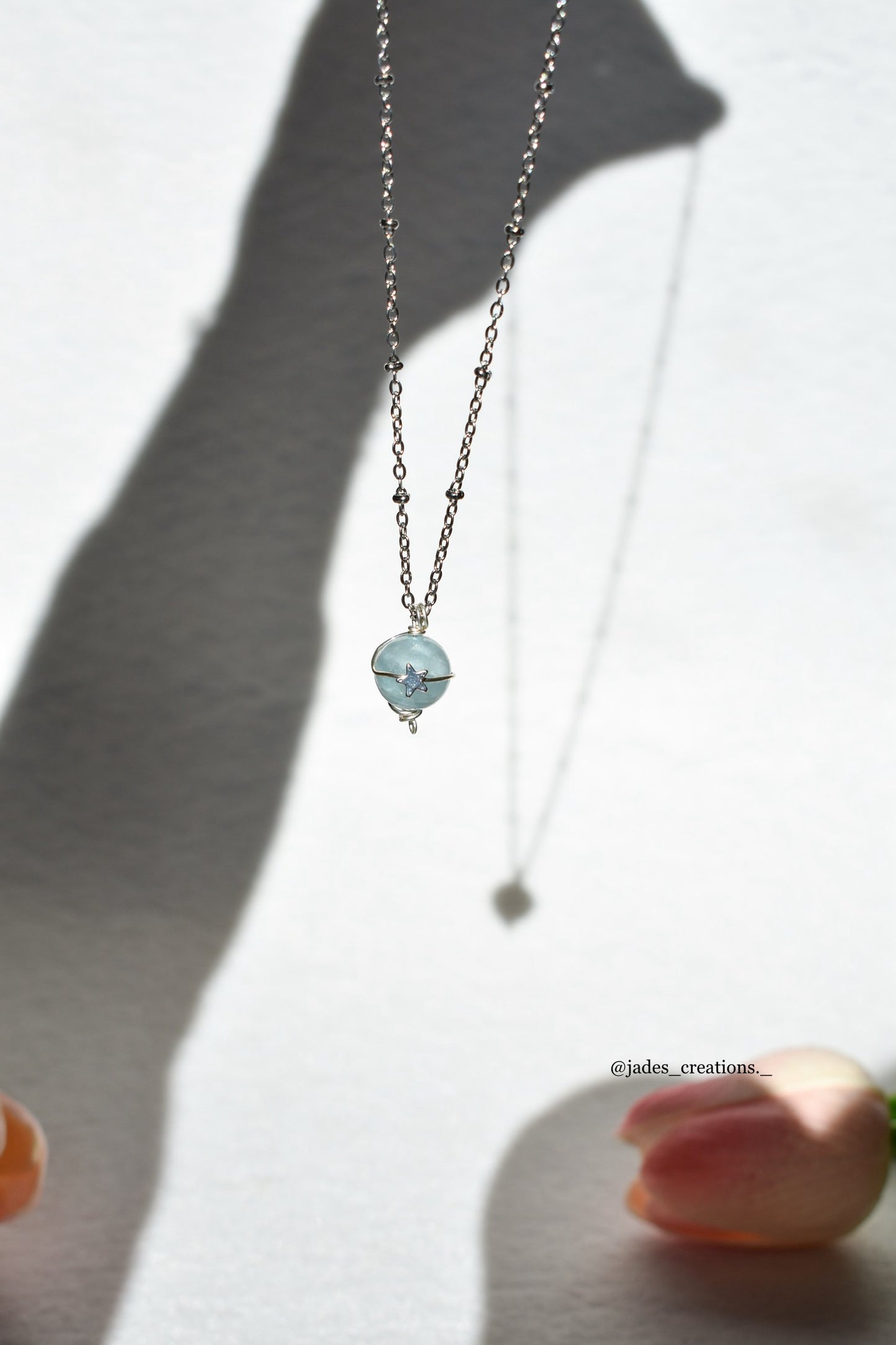 Collana Saturno 2.0 con Acquamarina