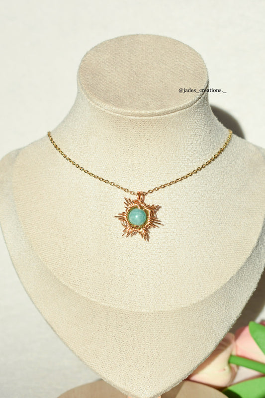 Collana Sun con cristalli