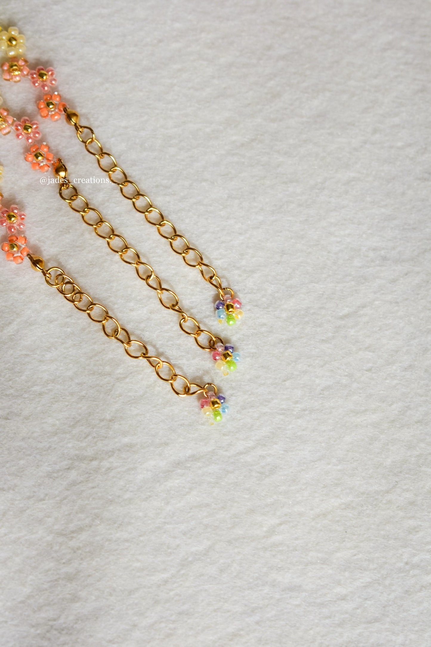 Bracciale floreale Arcobaleno d’orato