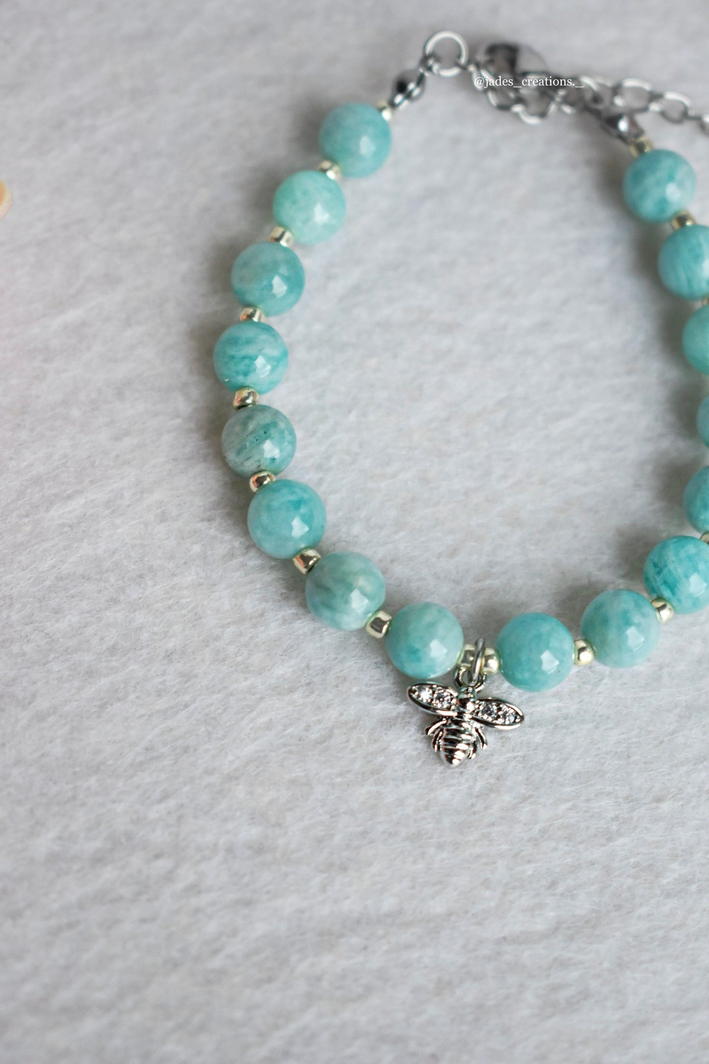 Bracciale con Amazzonite Argentato