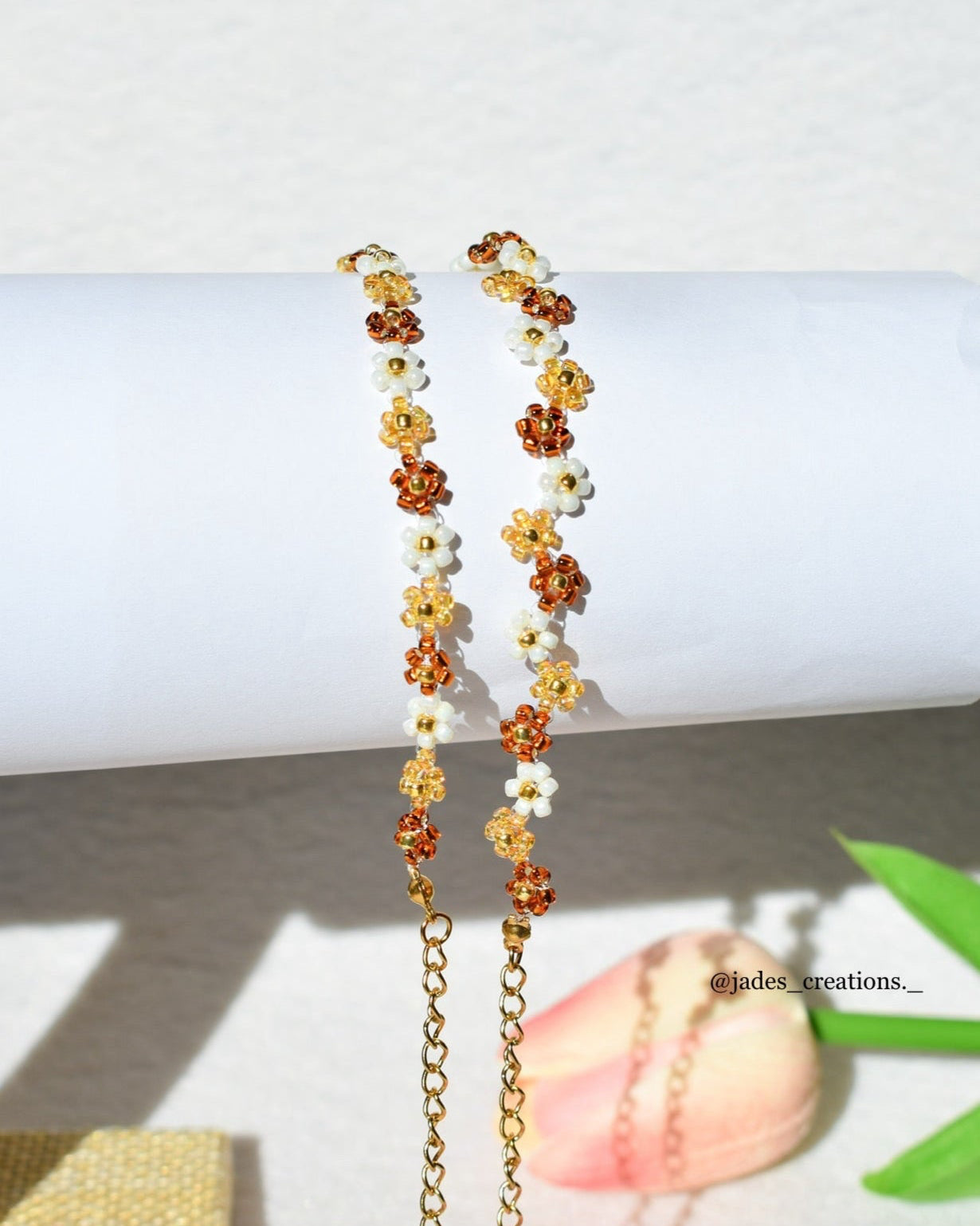 Collana Autunnale floreale d’orata