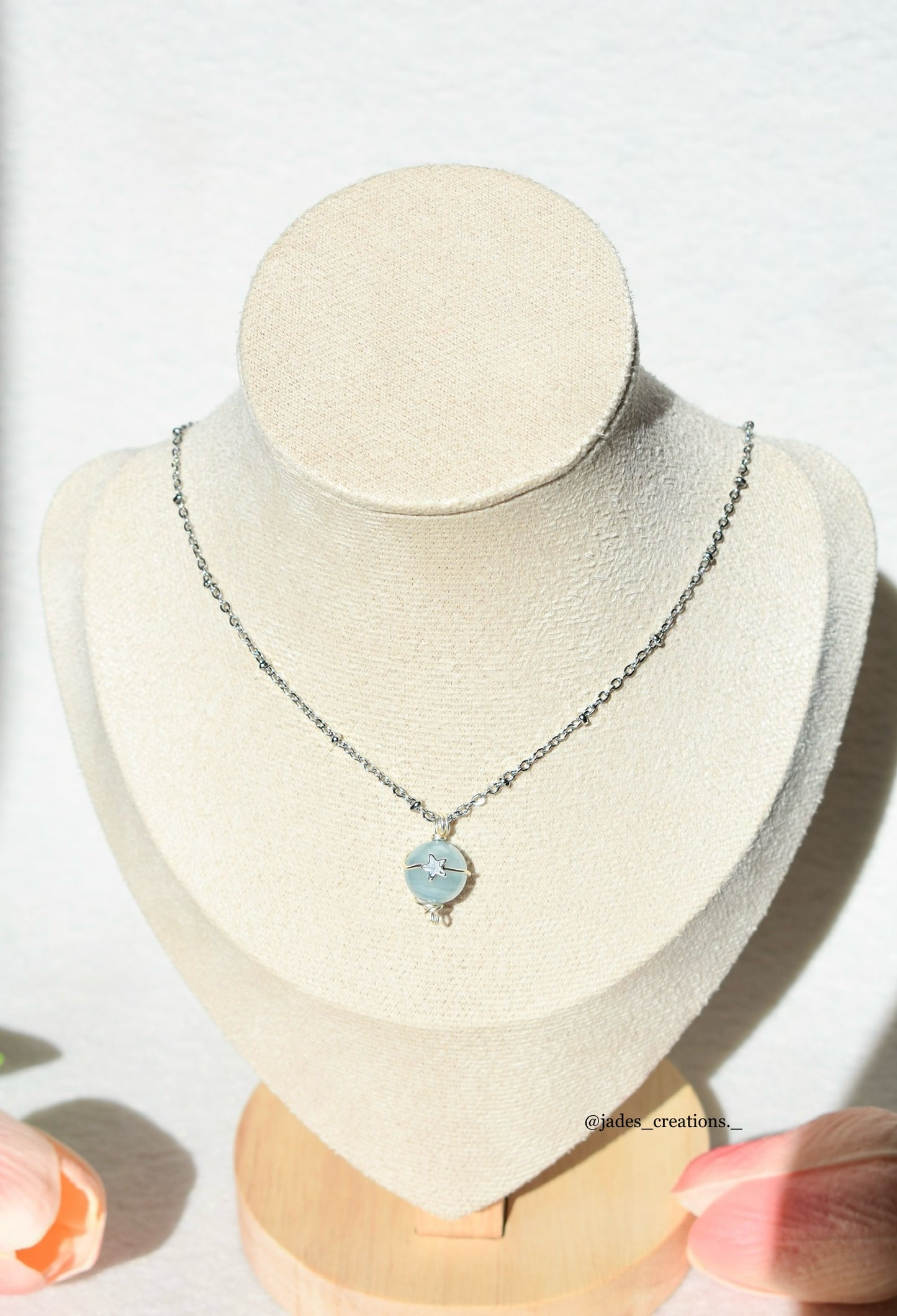 Collana Saturno 2.0 con Acquamarina