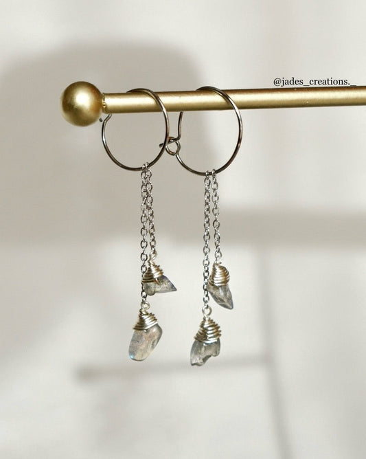 Orecchini con Labradorite