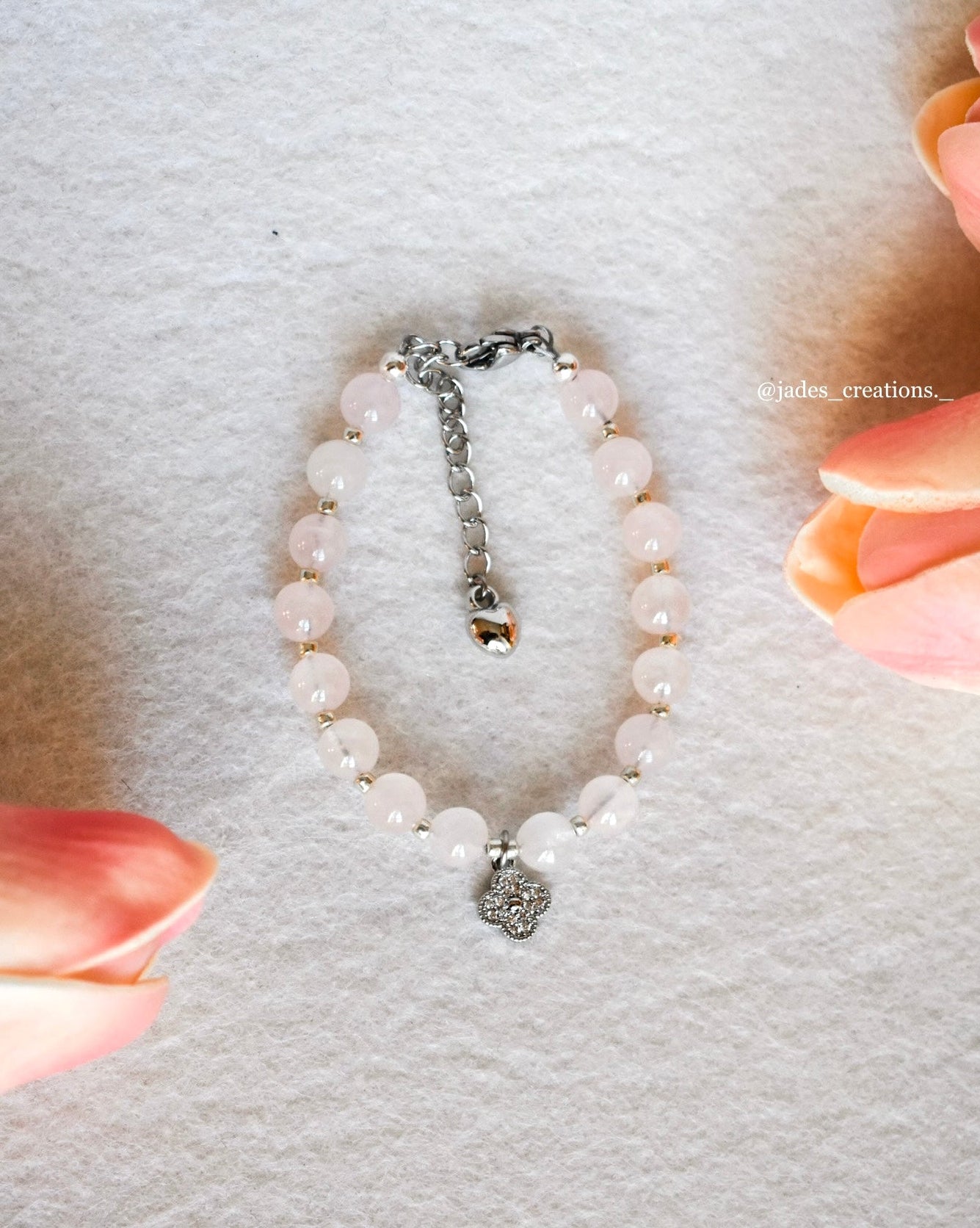 Bracciale con Quarzo Rosa