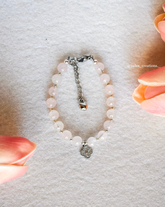Bracciale con Quarzo Rosa