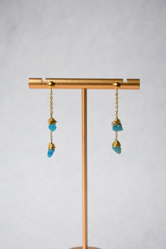 Orecchini con Apatite