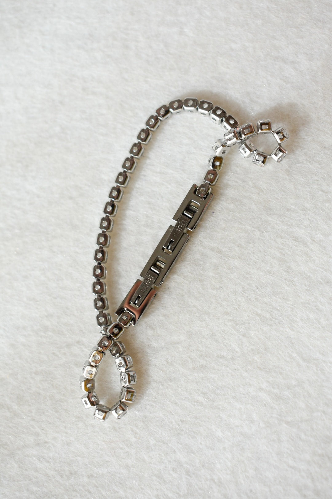 Bracciale Tennis Argentato acciaio inox