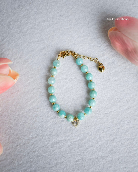 Bracciale con Amazzonite Dorato