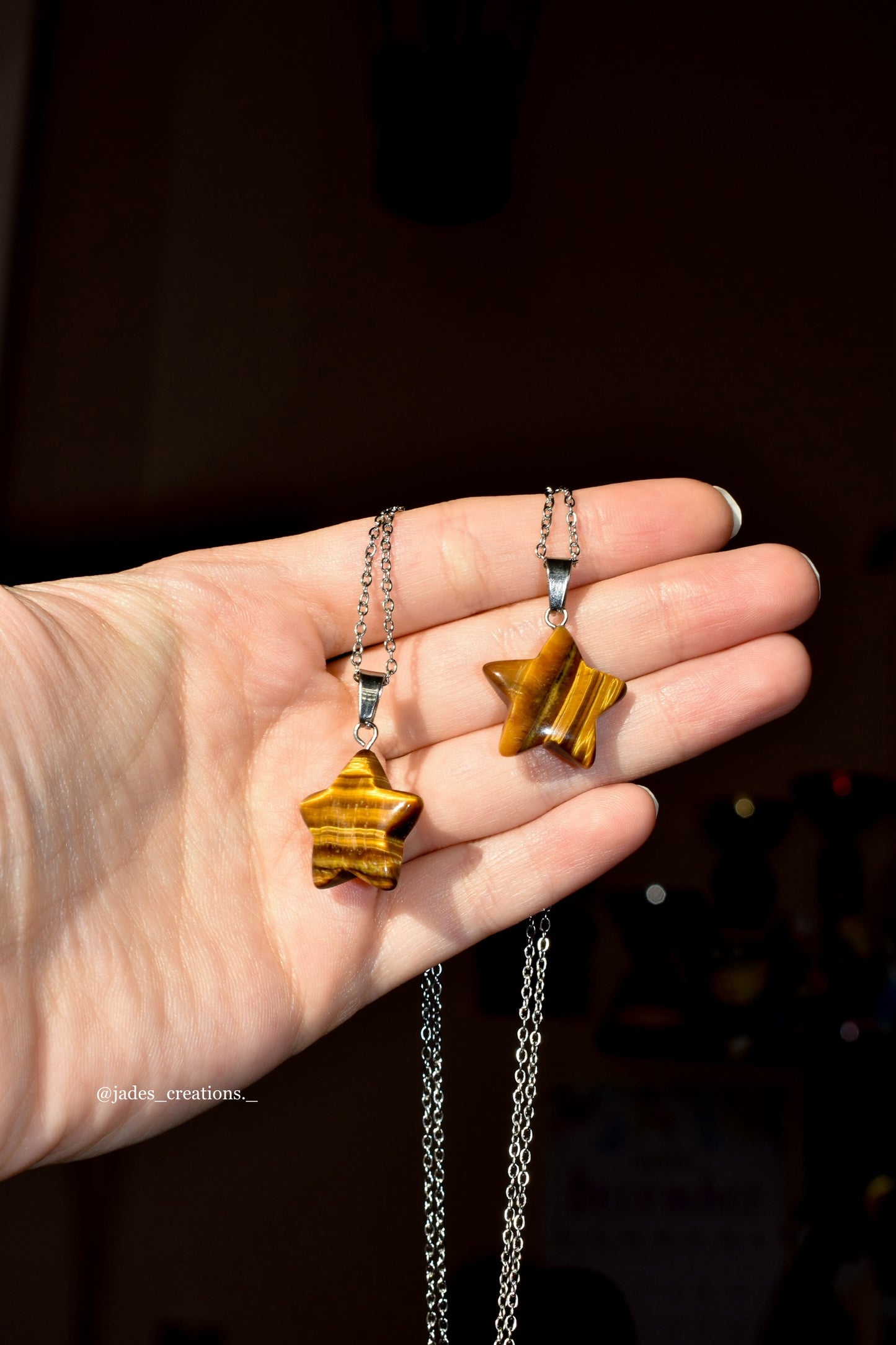 Collana con Stella Occhio di Tigre