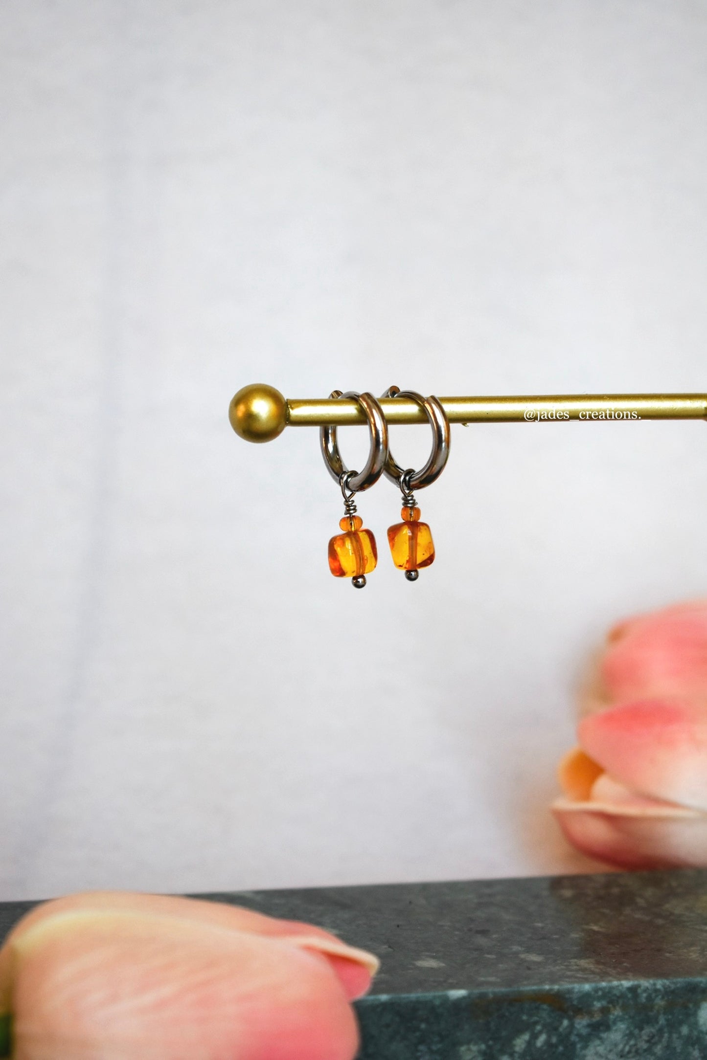 Orecchini con Ambra