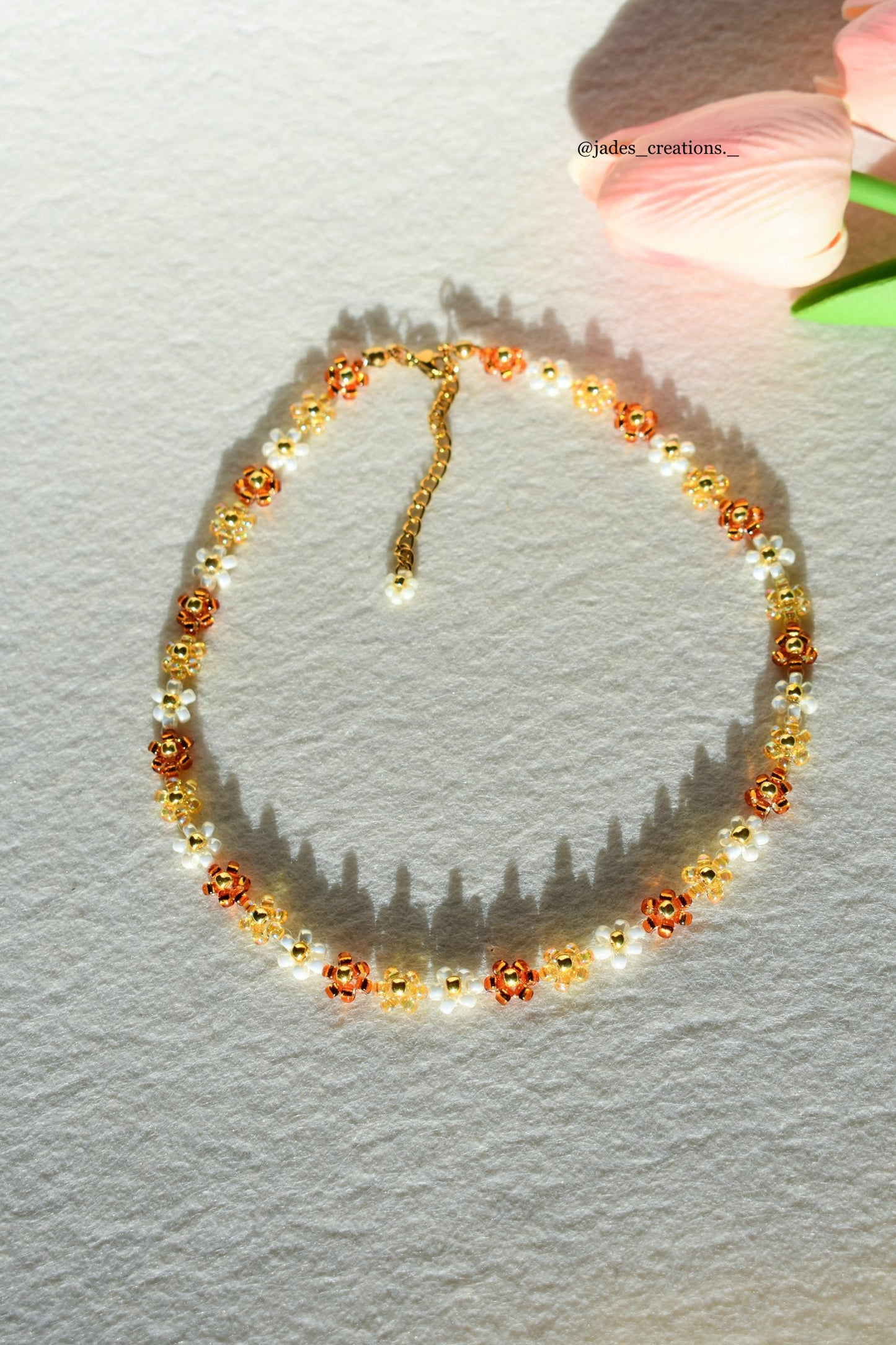 Collana Autunnale floreale d’orata