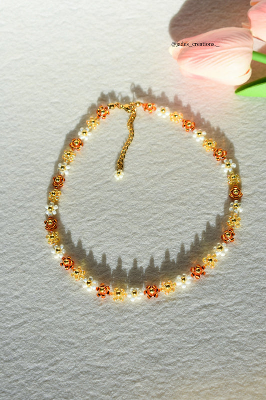 Collana Autunnale floreale d’orata