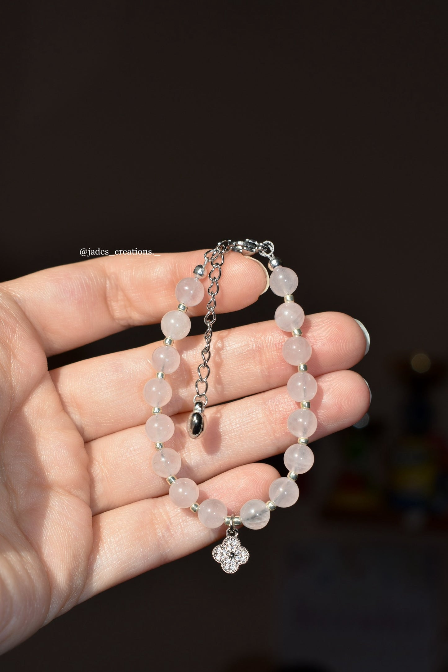 Bracciale con Quarzo Rosa