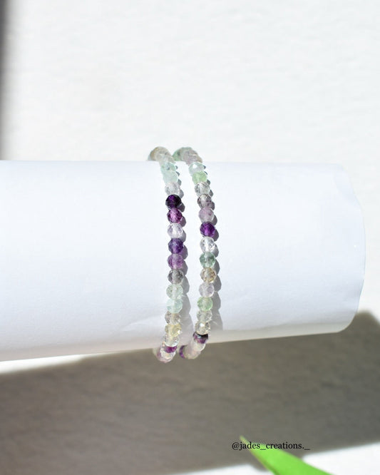 Bracciale elastico Fluorite