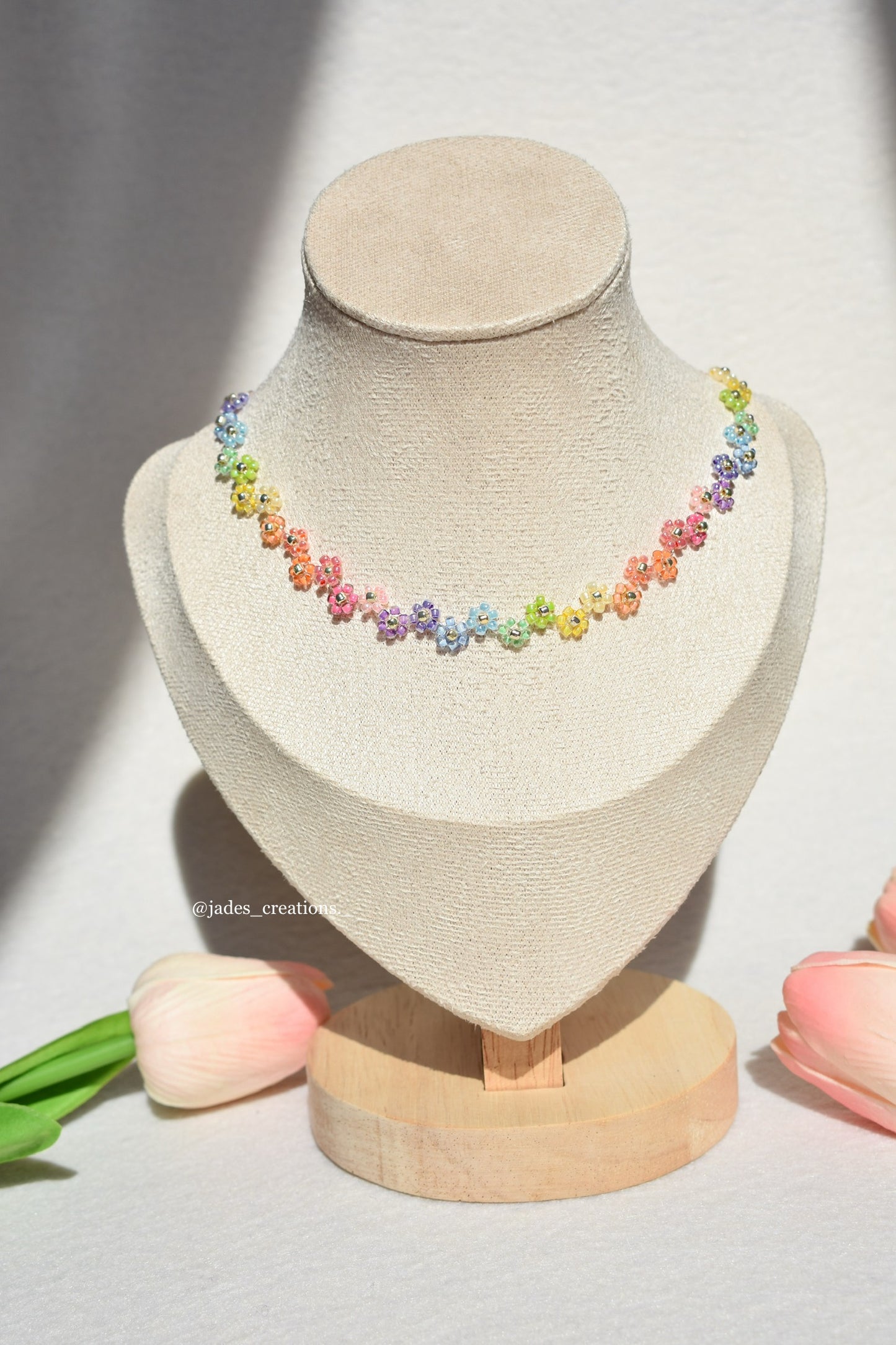 Collana Flora Arcobaleno argento
