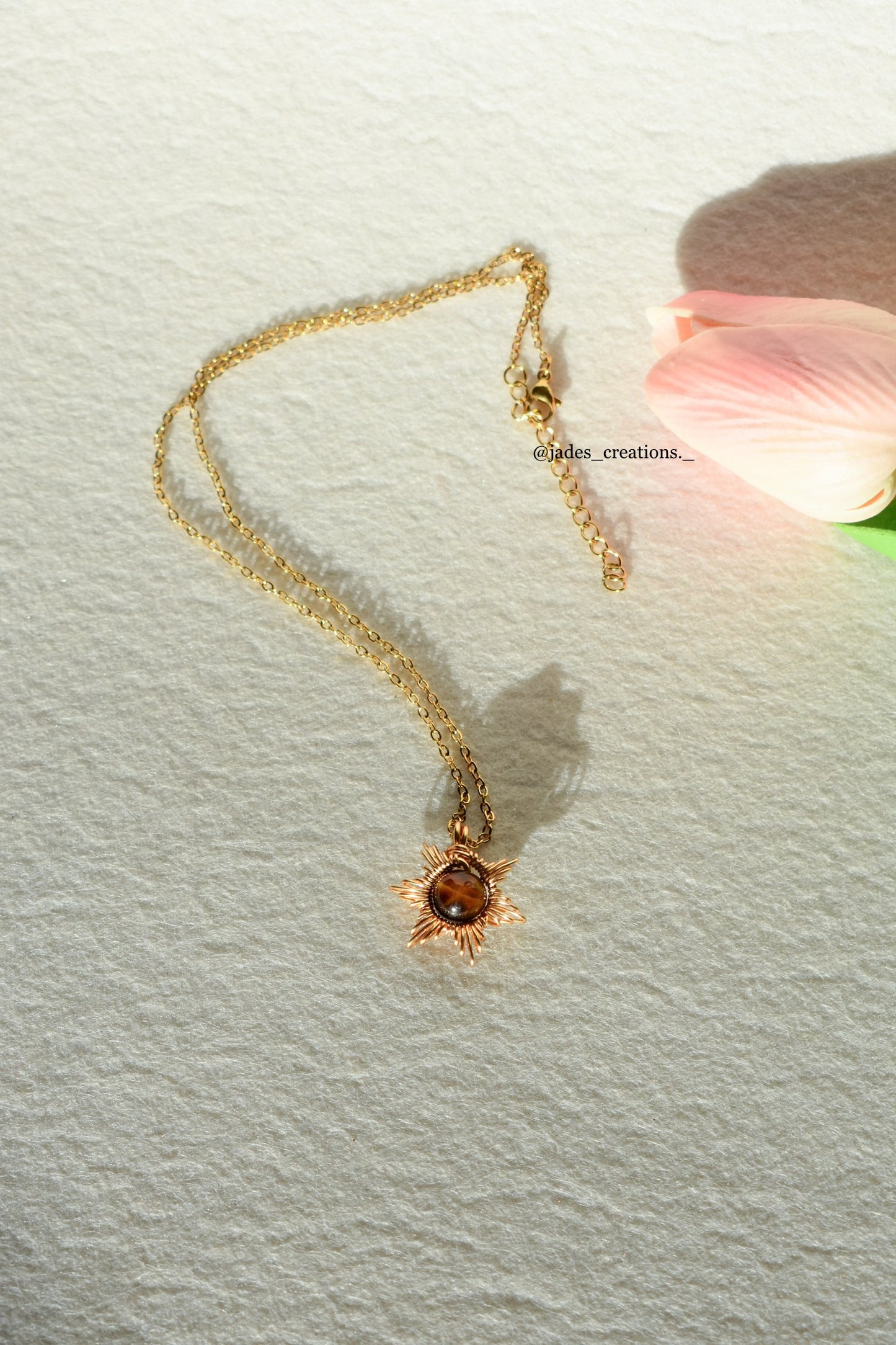 Collana Sun con cristalli