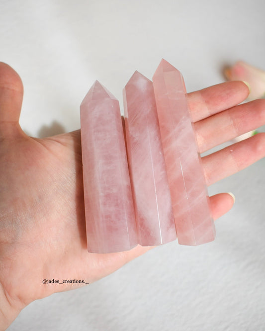 Torri in Quarzo Rosa del Madagascar