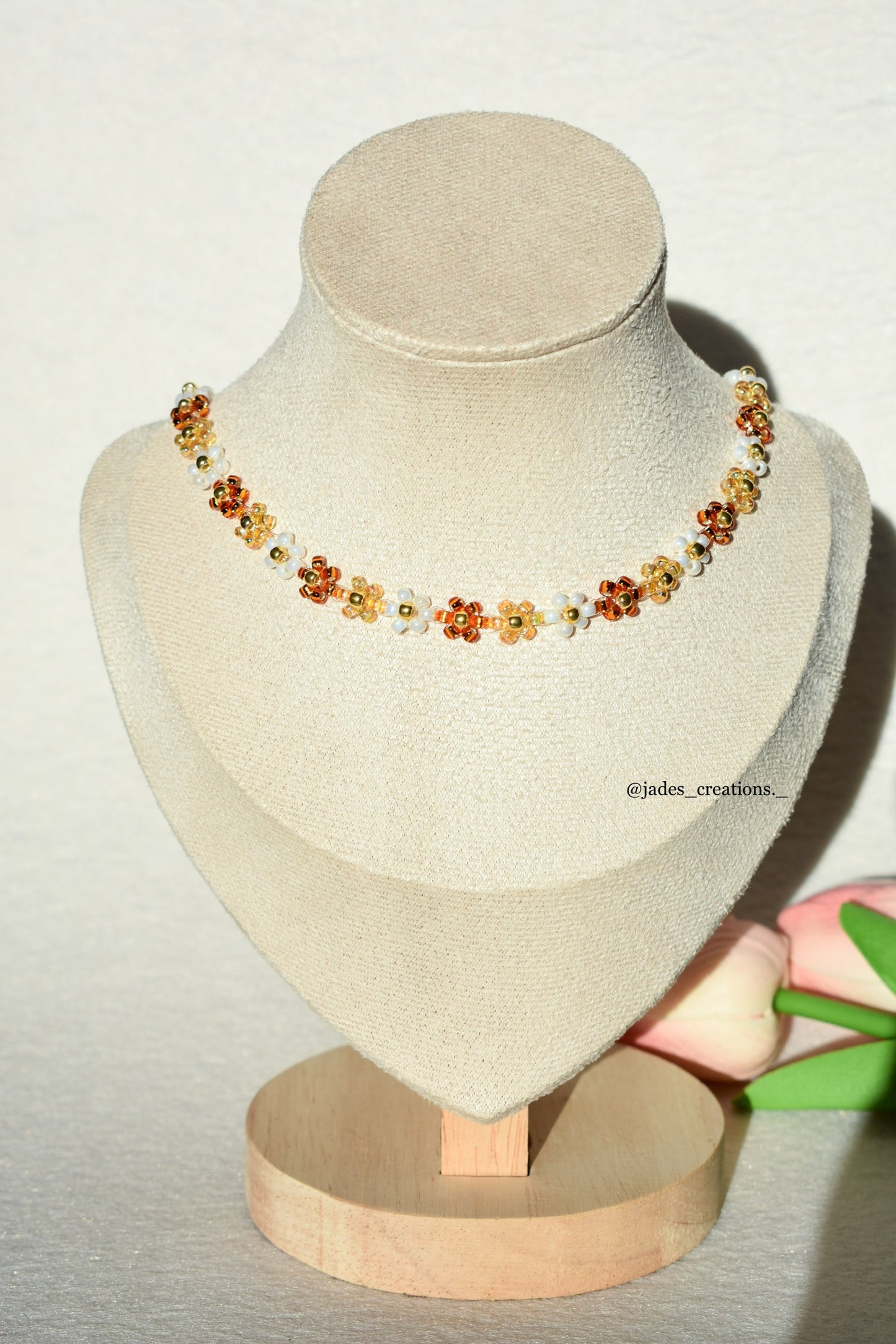 Collana Autunnale floreale d’orata