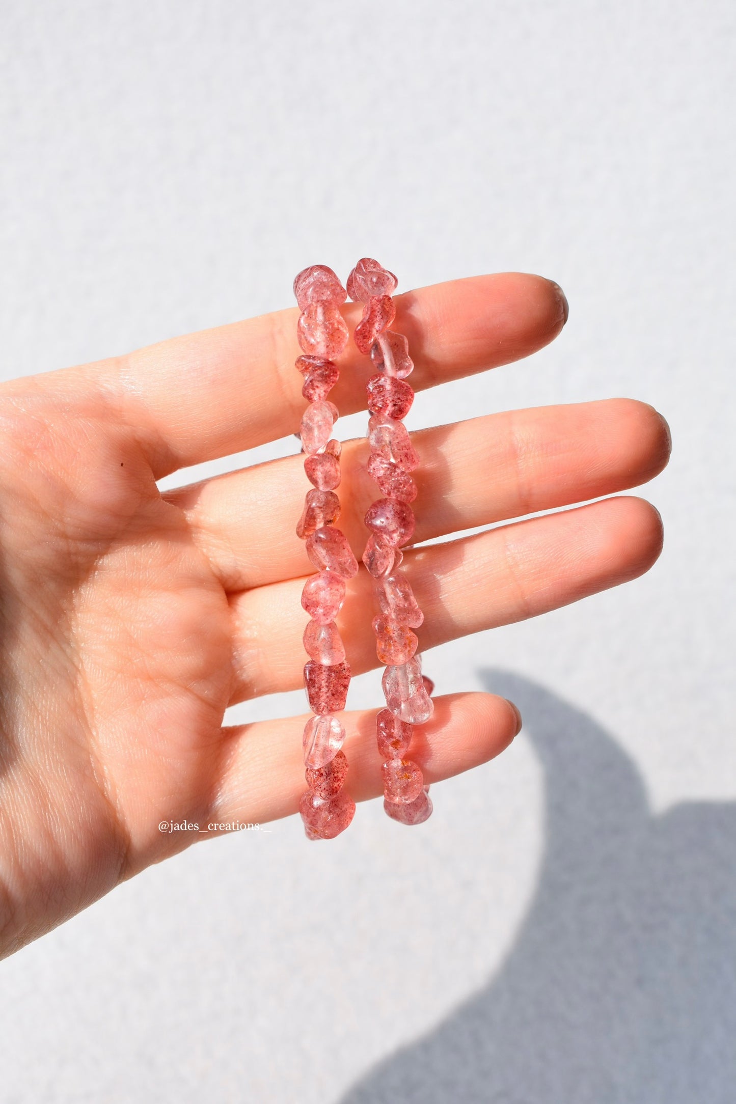 Bracciale elastico Quarzo Fragola