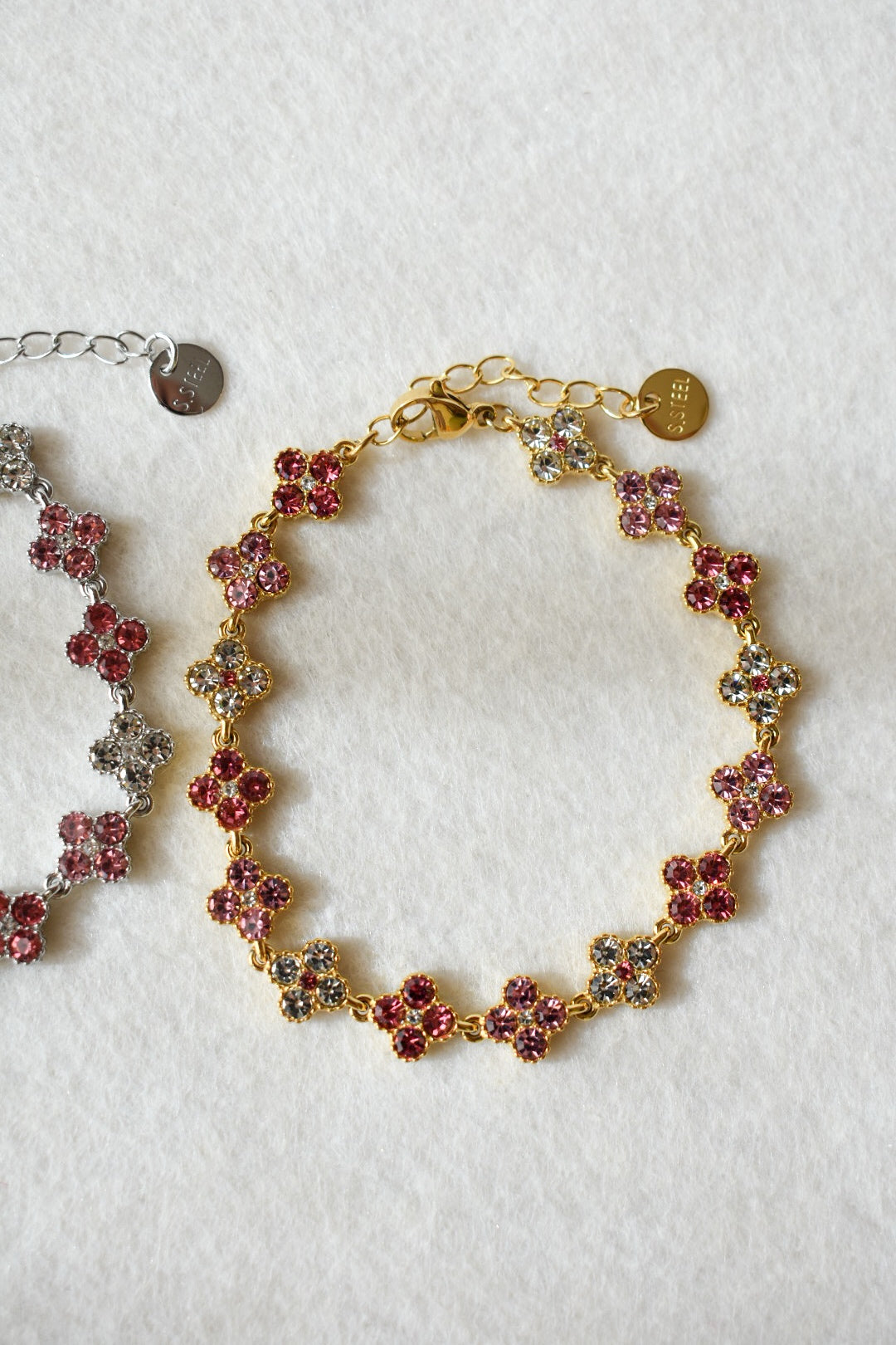 Bracciale Dalia Rosa acciaio inox