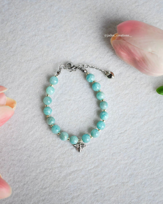 Bracciale con Amazzonite Argentato
