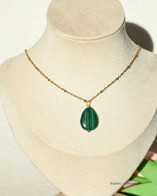 Collana Amy con Malachite