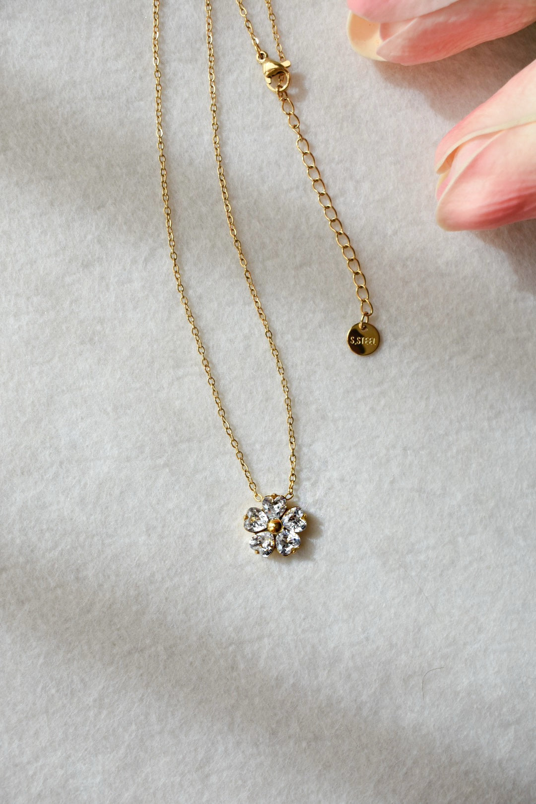 Collana Daisy in acciaio