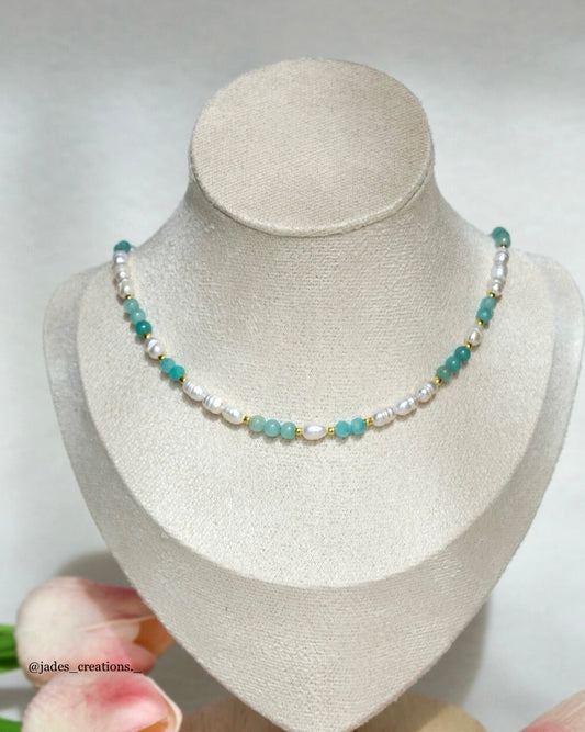 Collana Marina con Amazzonite