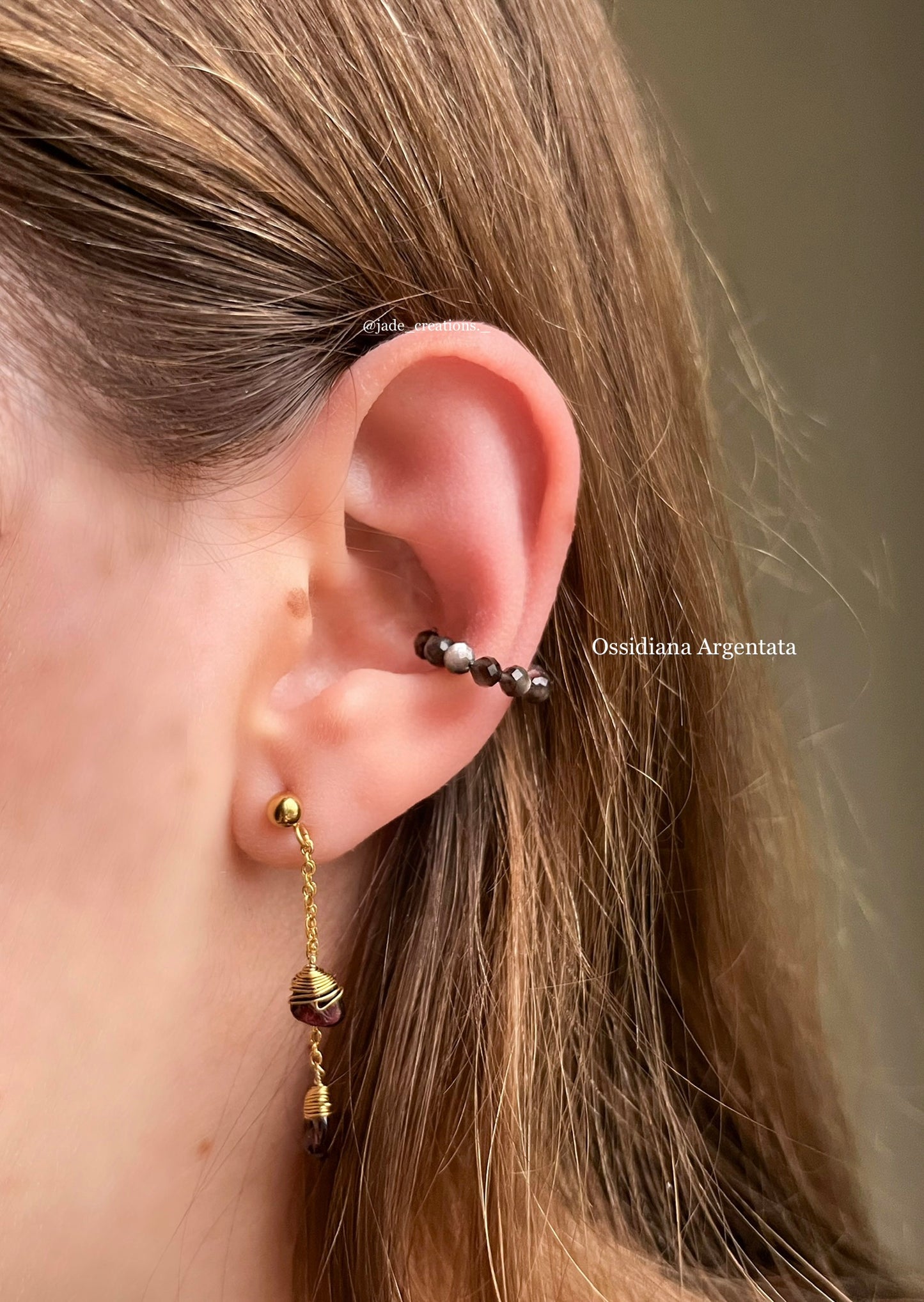 Ear Cuff con cristalli 3mm