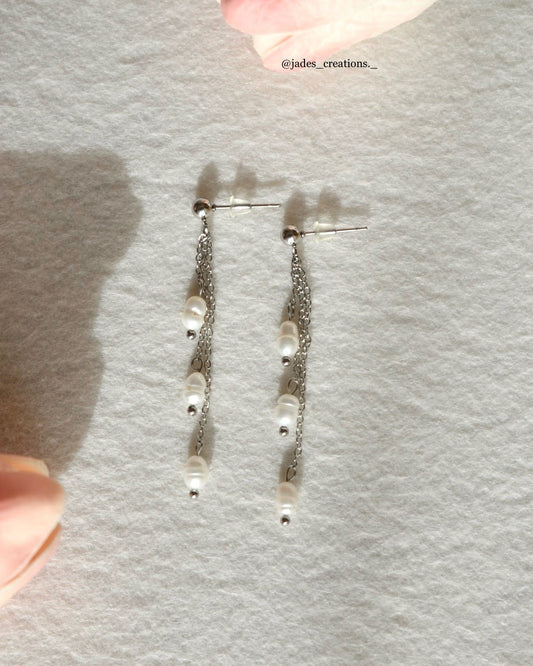 Orecchini con perle di fiume