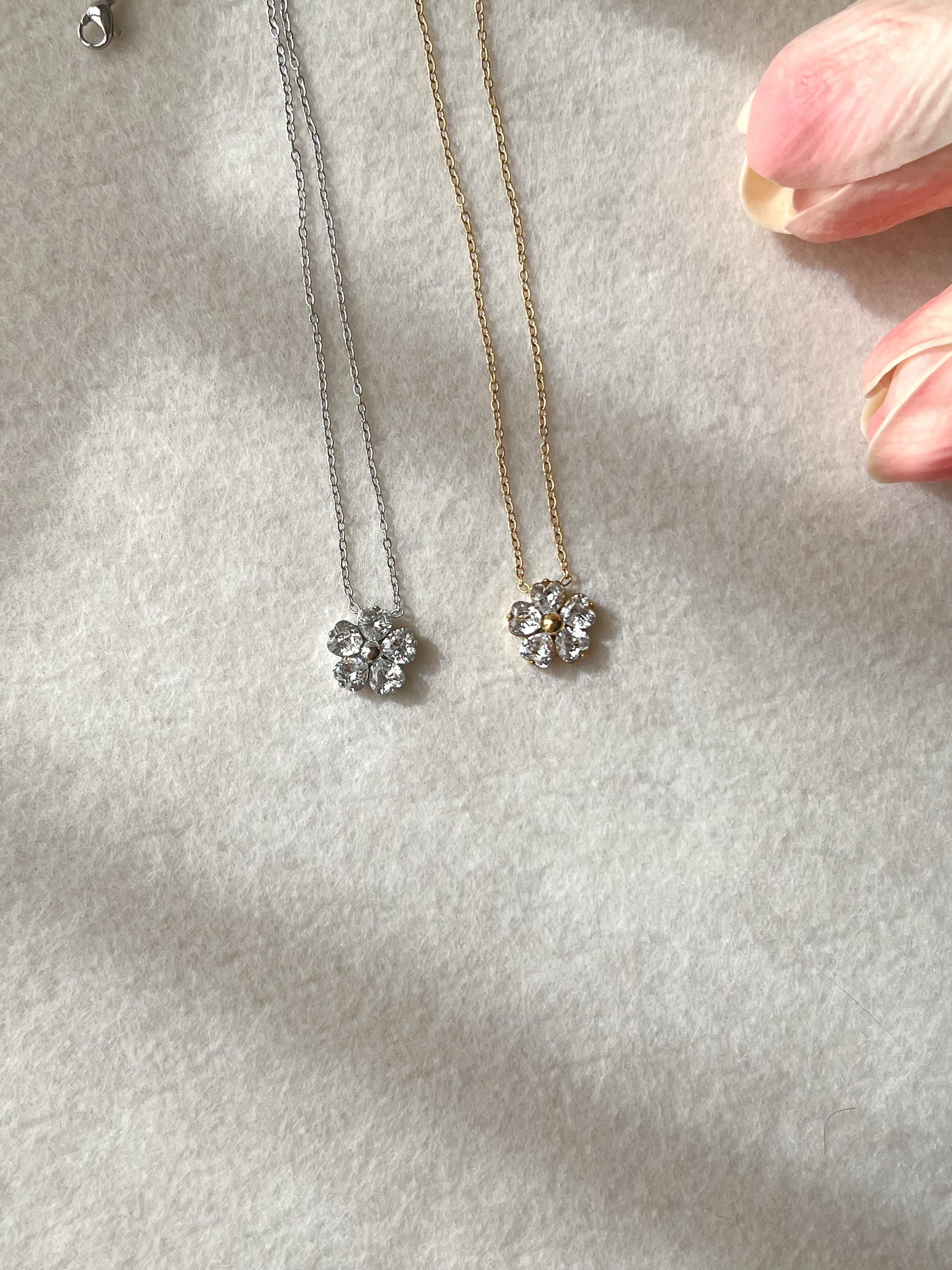 Collana Daisy in acciaio