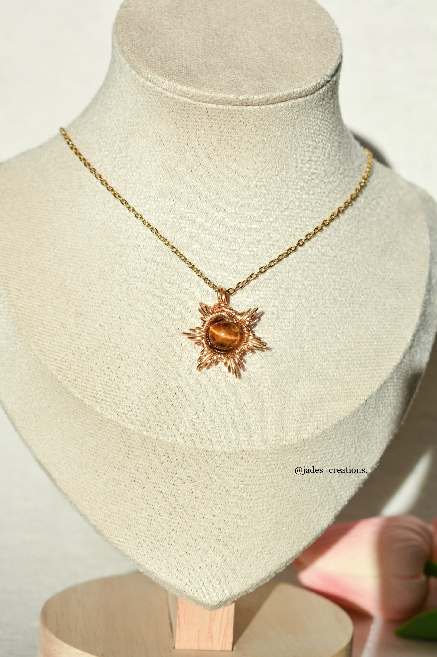 Collana Sun con cristalli