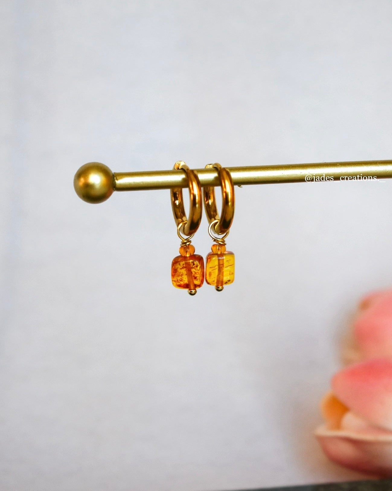 Orecchini con Ambra
