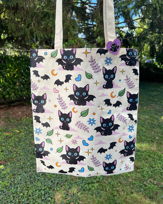 Tote Bag Gattino pipistrello