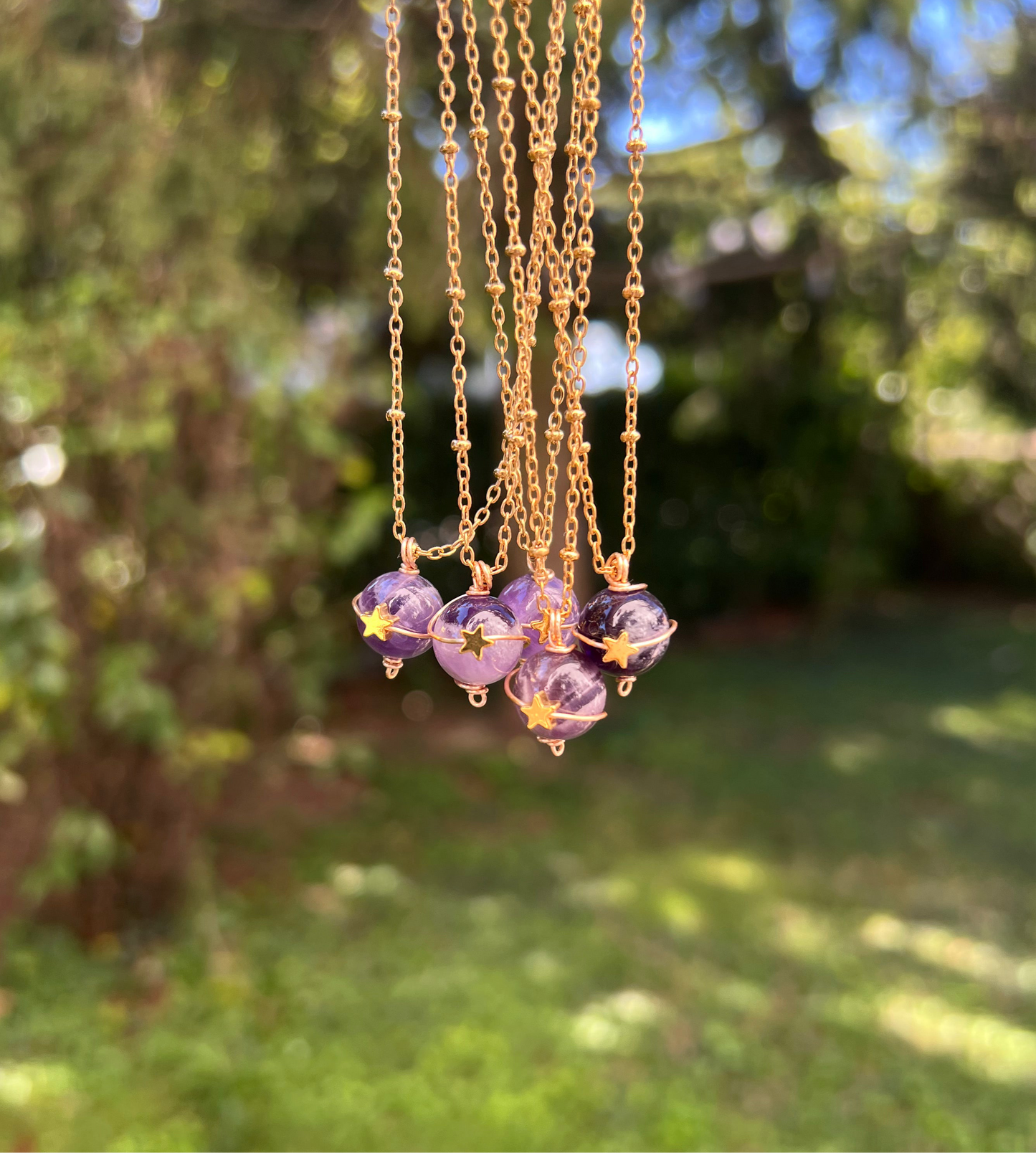 Collana Saturno 2.0 con Ametista