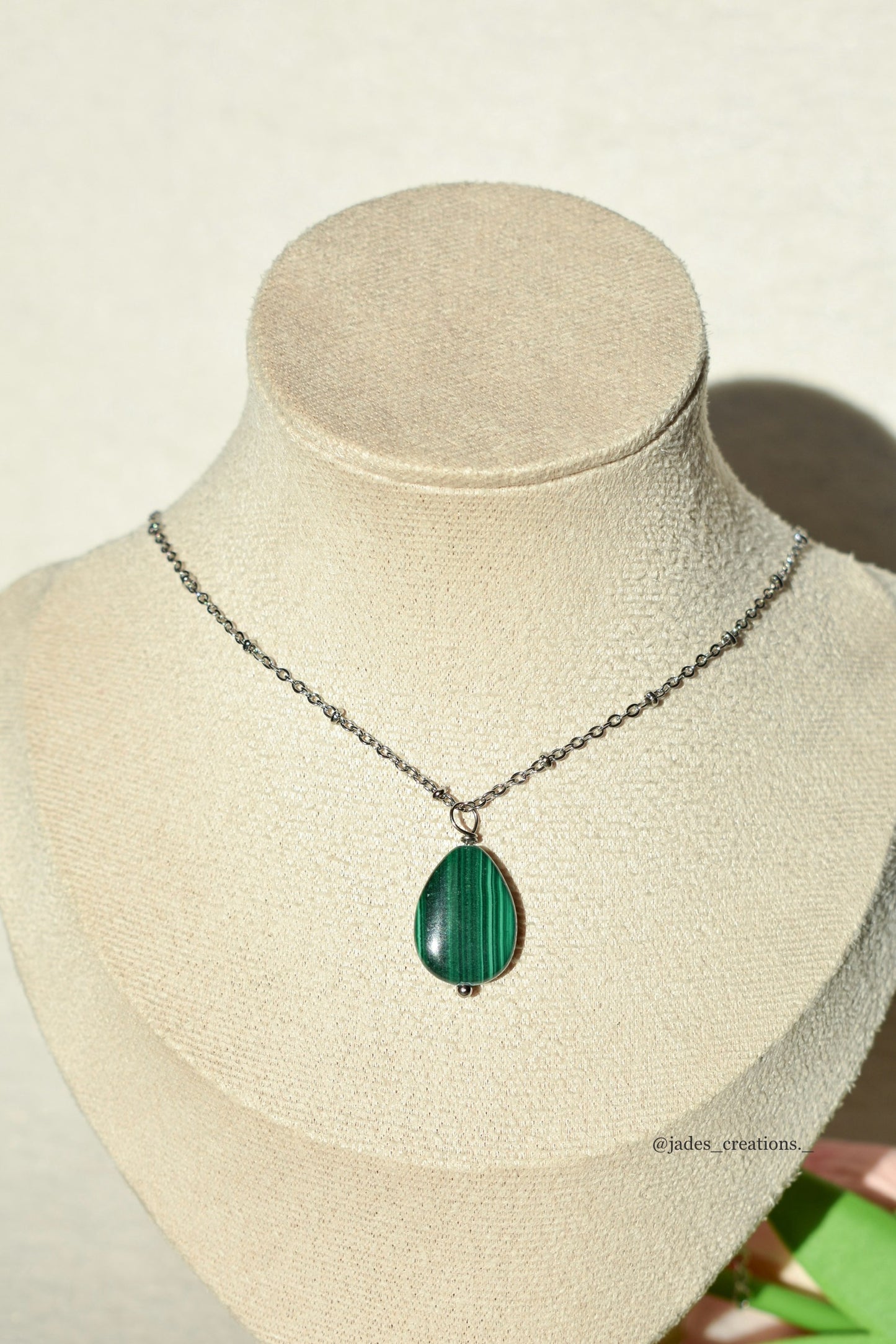 Collana Amy con Malachite