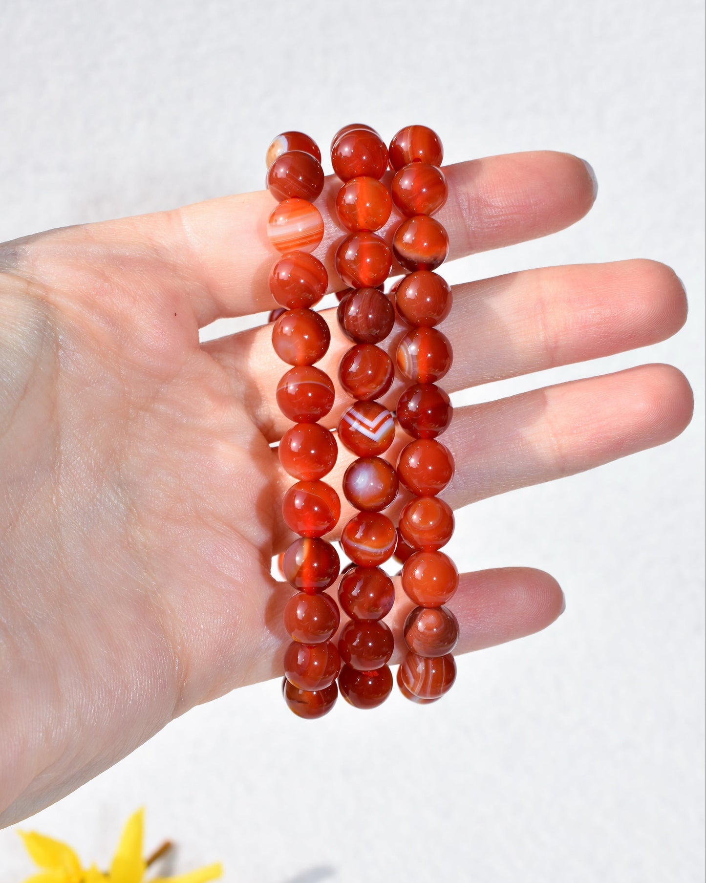 Bracciale elastico Corniola