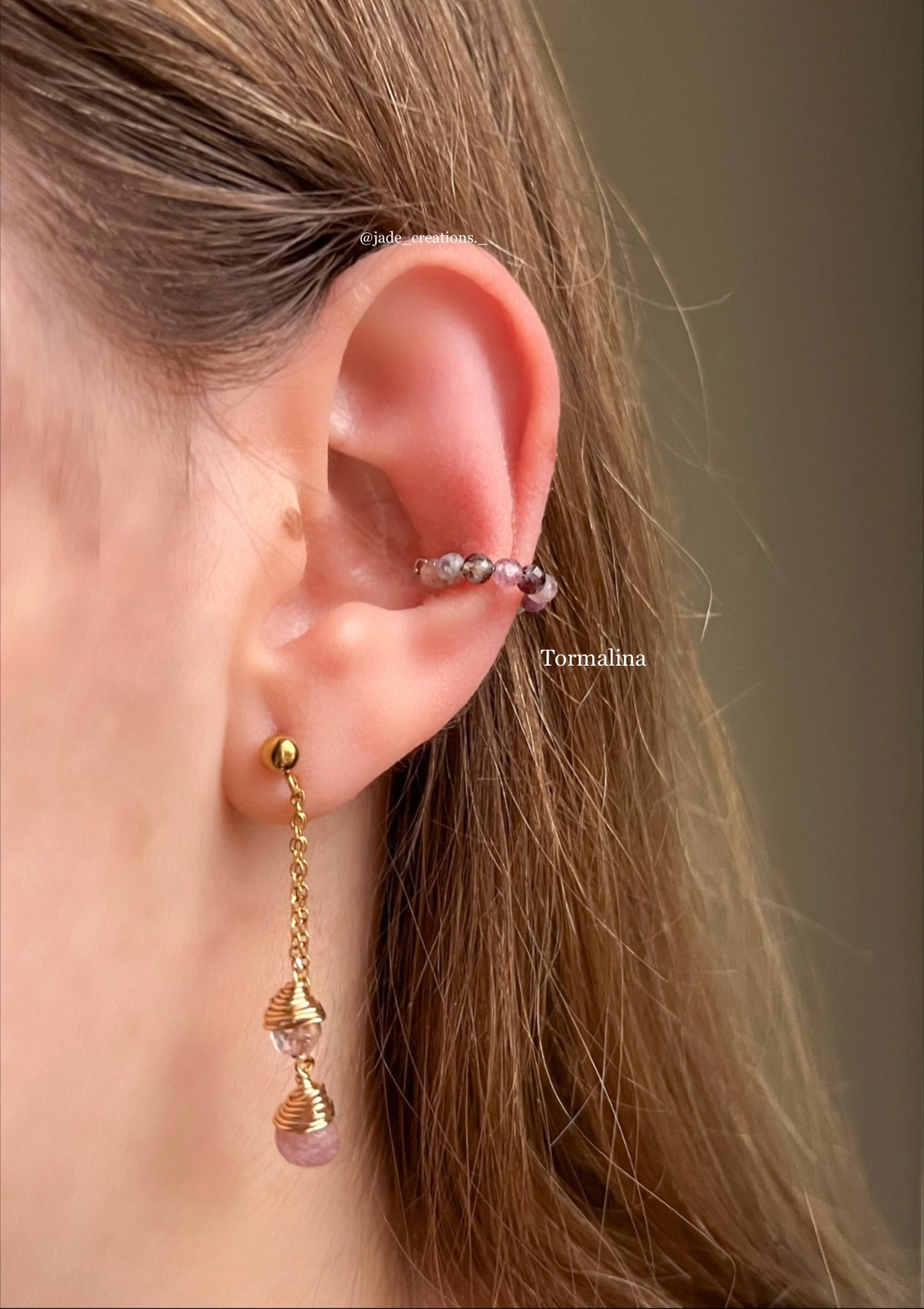 Ear Cuff con cristalli 3mm