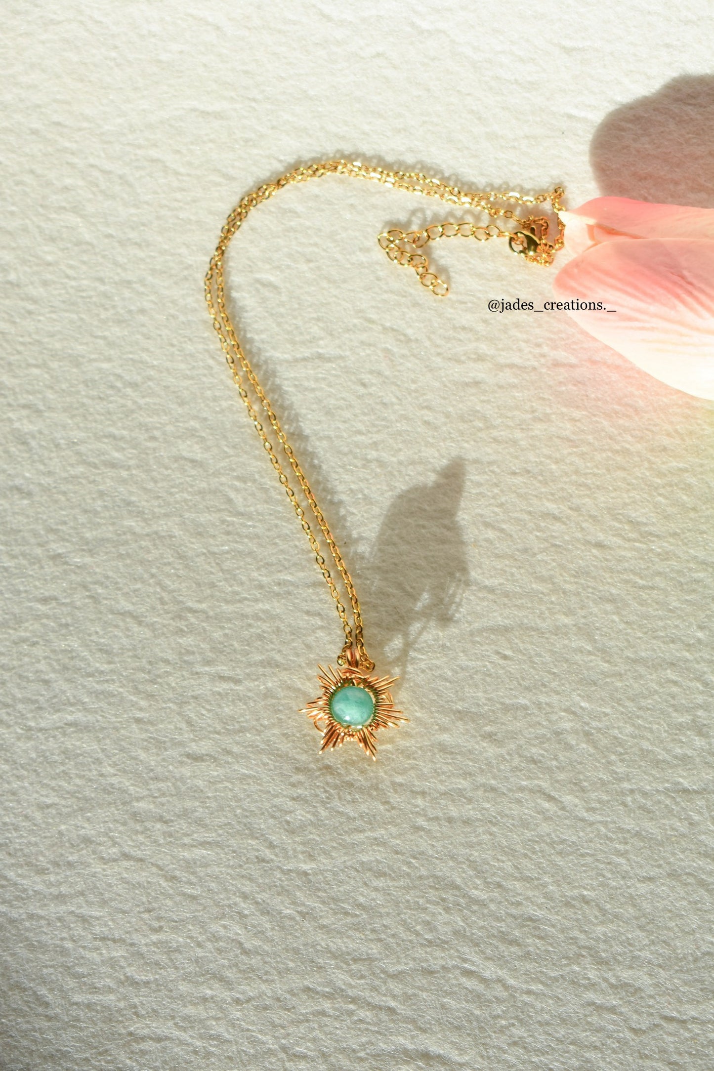 Collana Sun con cristalli