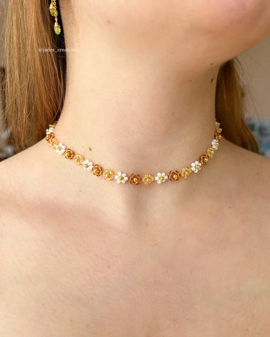 Collana Autunnale floreale d’orata