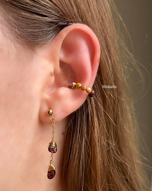 Ear Cuff con cristalli 3mm