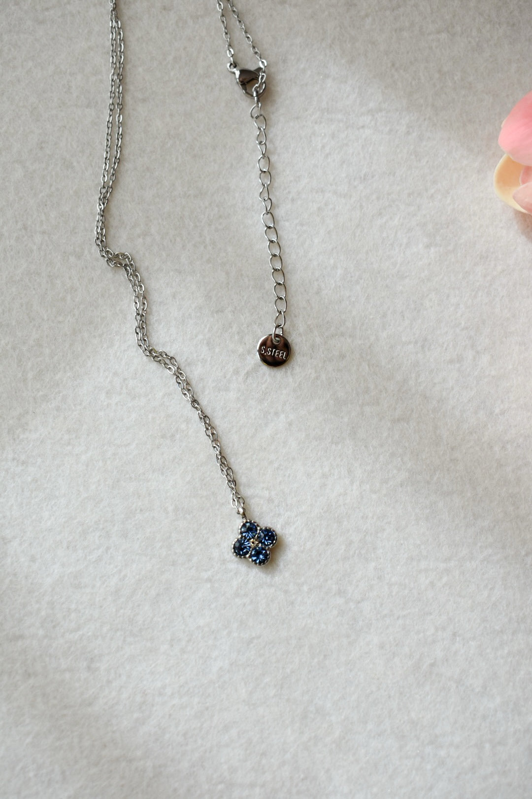 Collana Dalia Azzurra acciaio inossidabile
