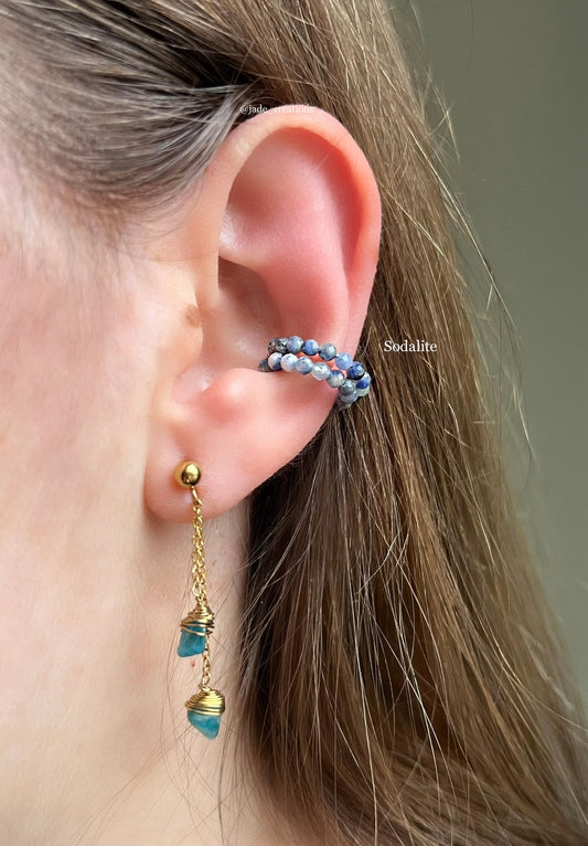 Ear Cuff con cristalli 2mm