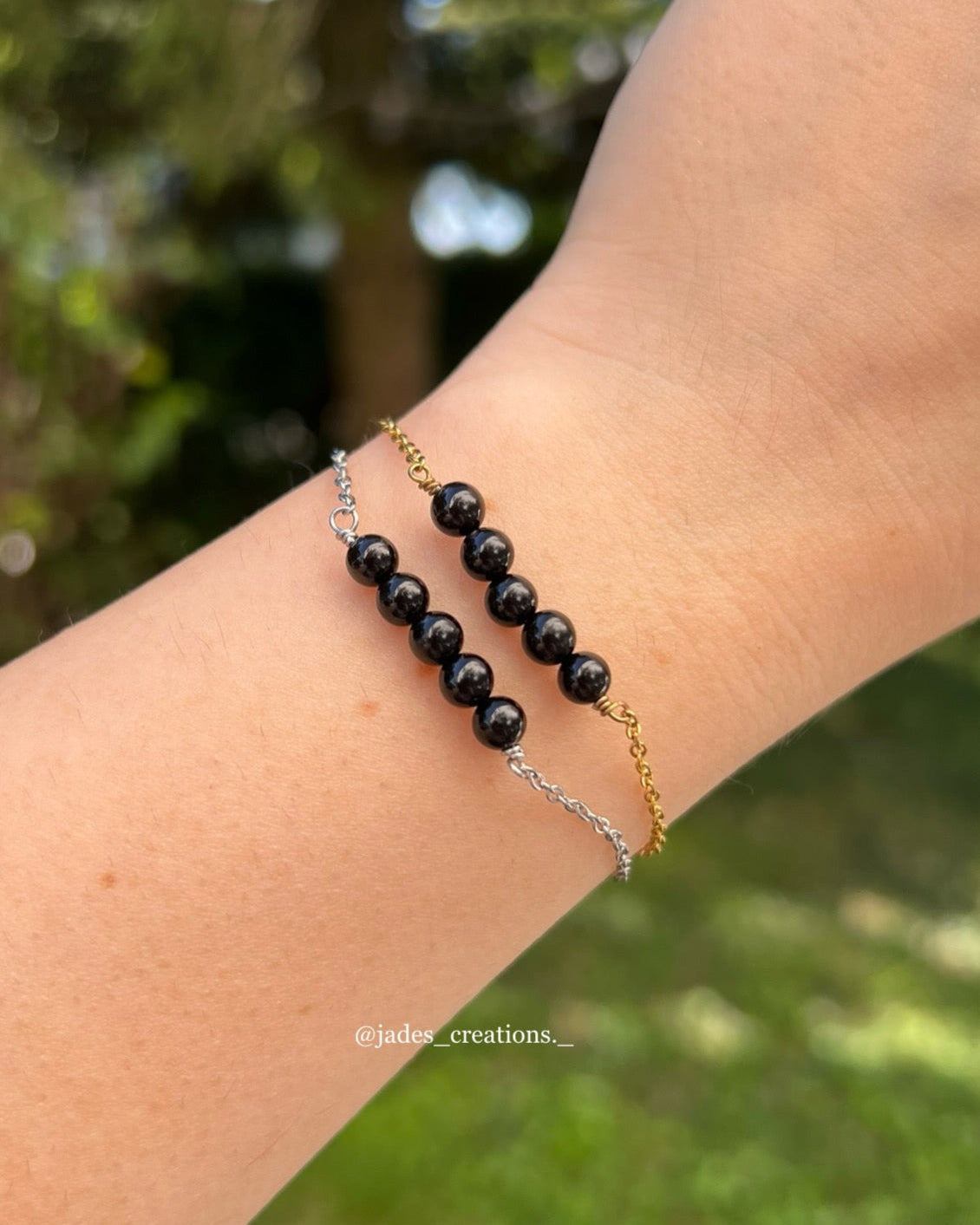 Bracciale con Tormalina nera
