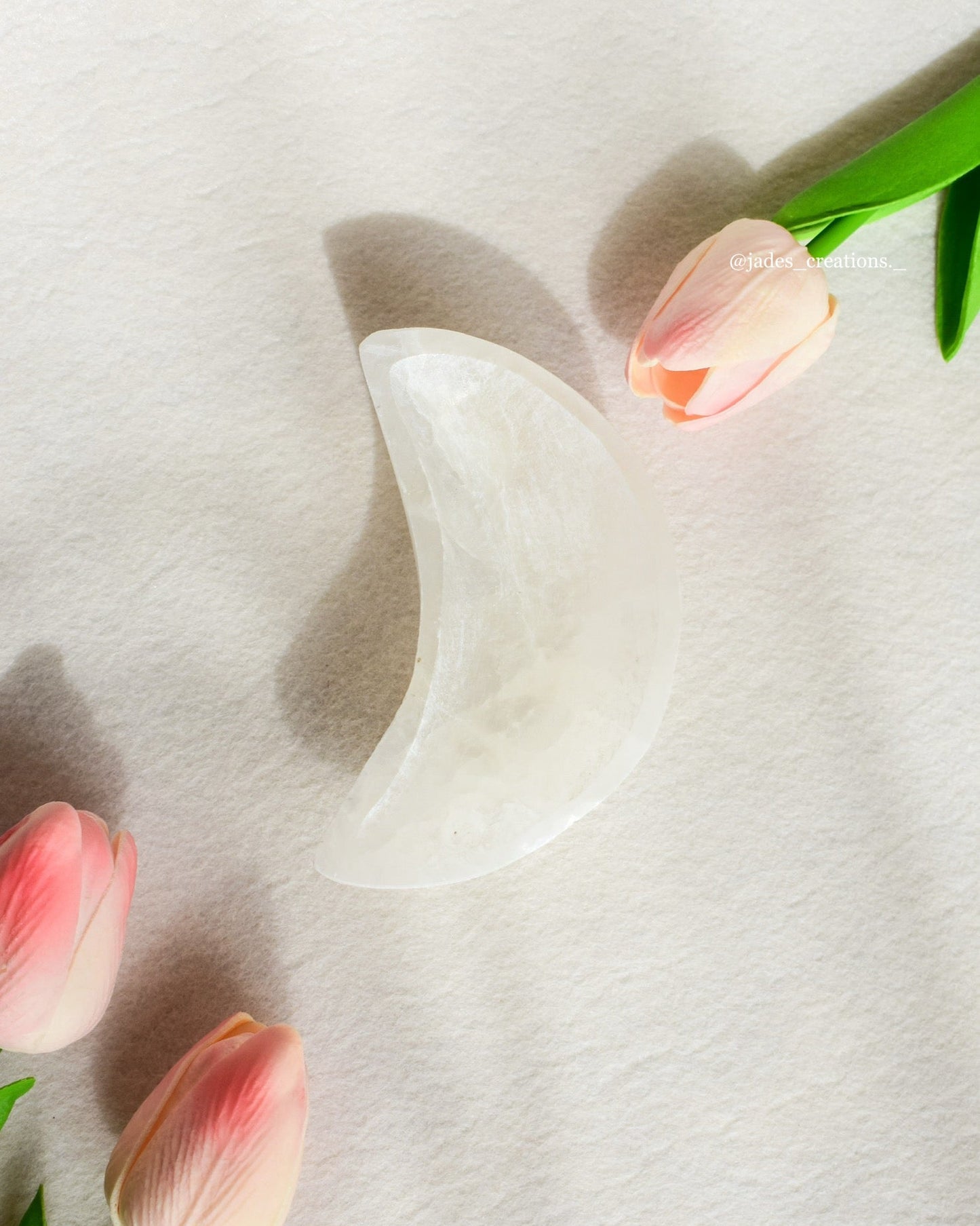 Piattino Luna in Selenite