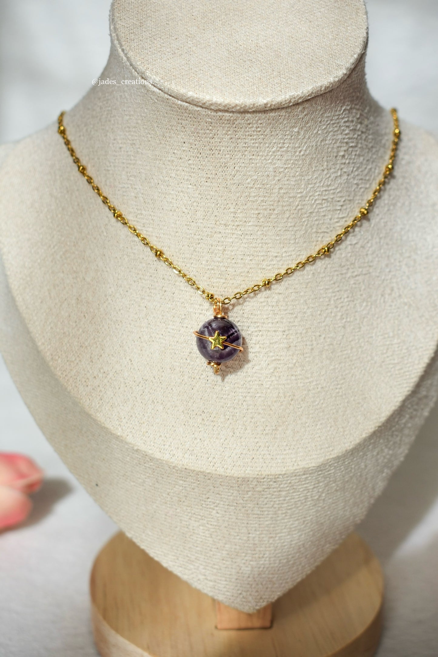 Collana Saturno 2.0 con Ametista