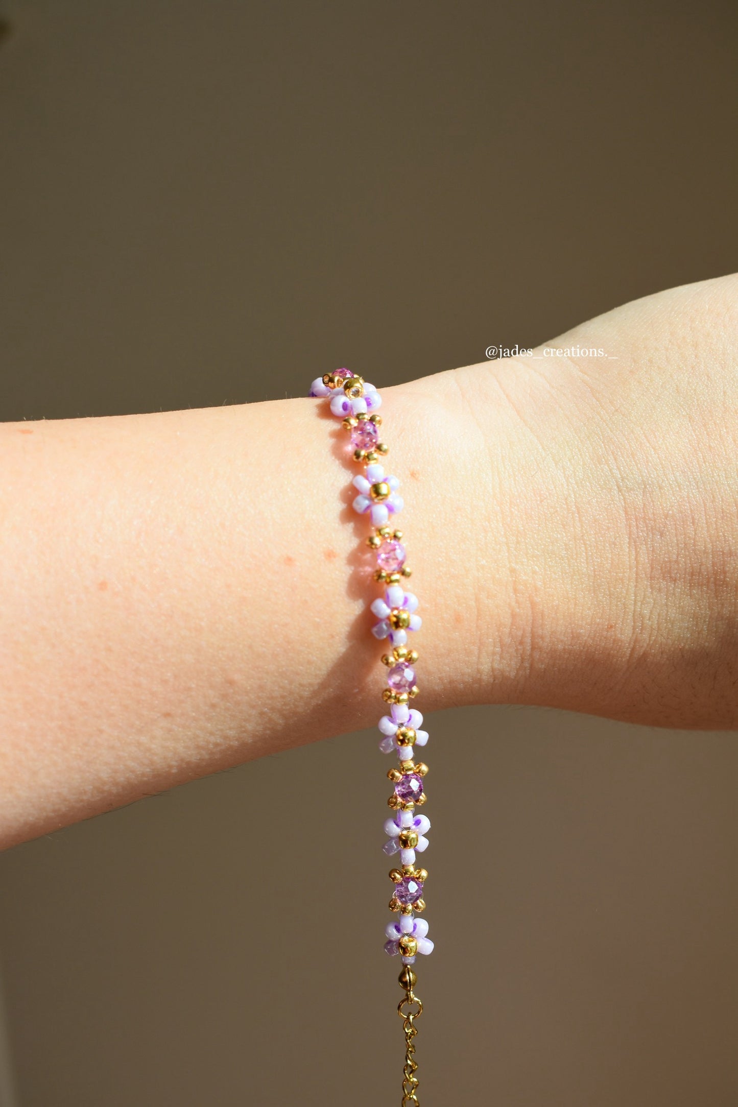 Bracciale margherita viola